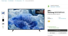 Samsung TV QE65Q8FAAU 65 Zoll 4K QLED - NEU
