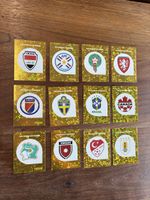 WM 2026 Sticker: 12x Gold-Sticker mit Ländern für Sammler