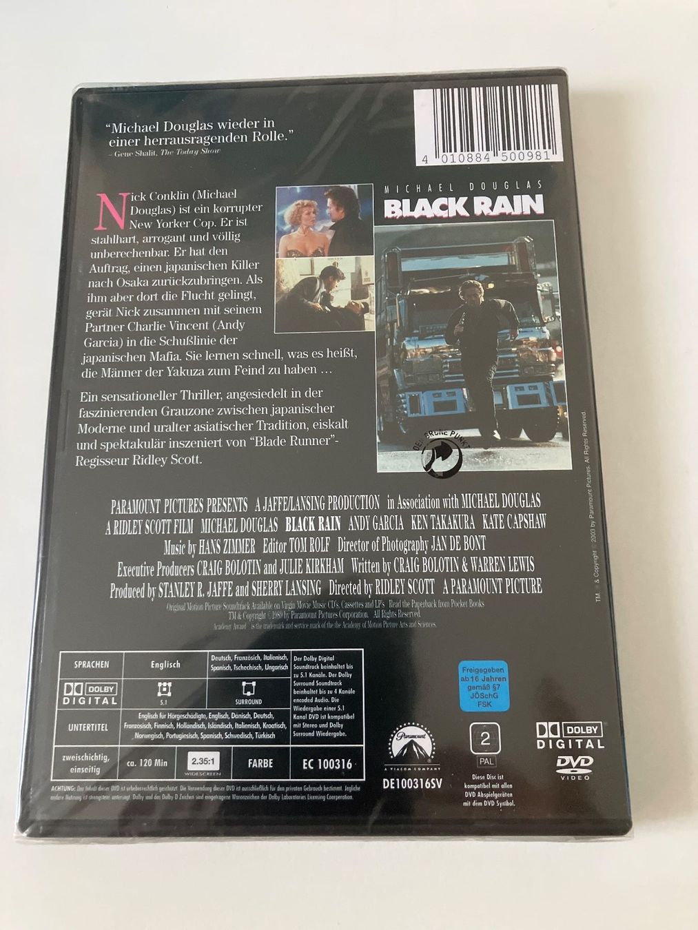 Tutti i DVDs: Black Rain (DVD) Douglas, Michael - Neuware – Nuovo e nell'imballaggio originale da Arbon venduto da HelFer01 1