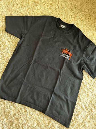 Stussy x Dover Street Market London T-Shirt Black Orange M
