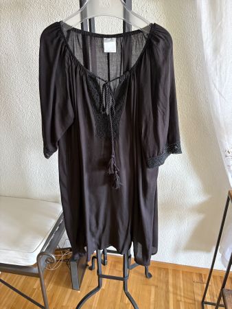 Schwarze Tunika Kleid Gr. S/M fast neu