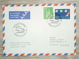 TR70 Enveloppe + Timbre Suisse 1971