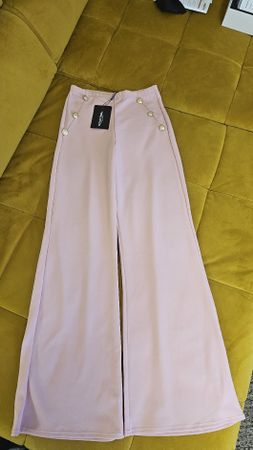 Neu! Elegante Palazzo Hose Gr. 34 Rosé Goldknöpfe PLT