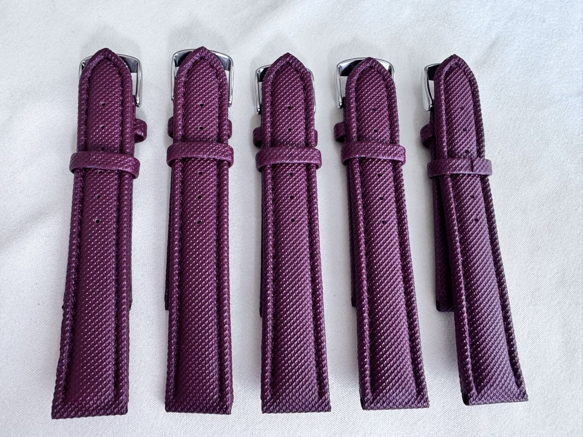 Bracciali & Braccialetti: 5 20mm NEW Purple Watch Straps, Textured – Nuovo (secondo la descrizione) da Zürich venduto da 613_g8jy 7