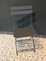 Gartenstuhl Grau Stahl 60 cm Klappbar