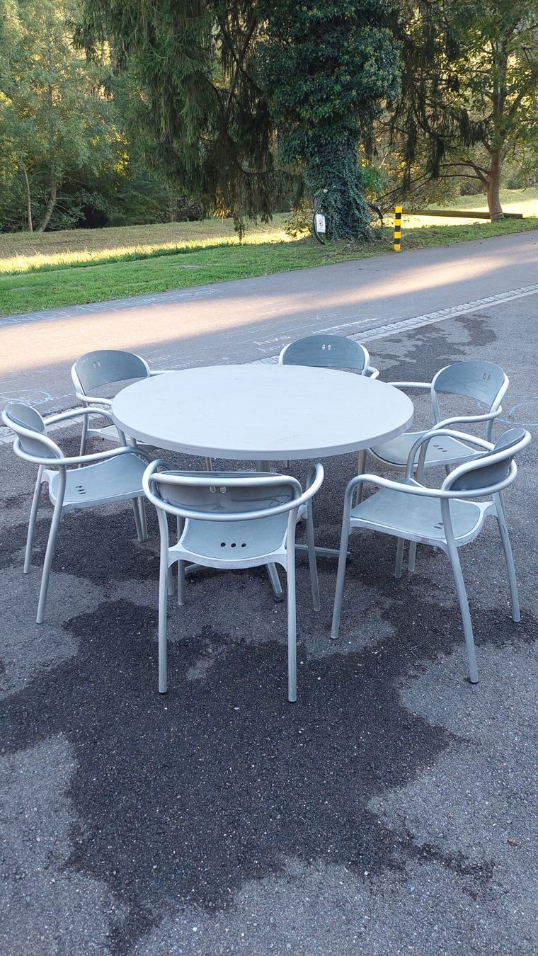 Set de table et chaises: Tischgarnitur mit 6 Stühlen – D'occasion à Othmarsingen par Lanz05