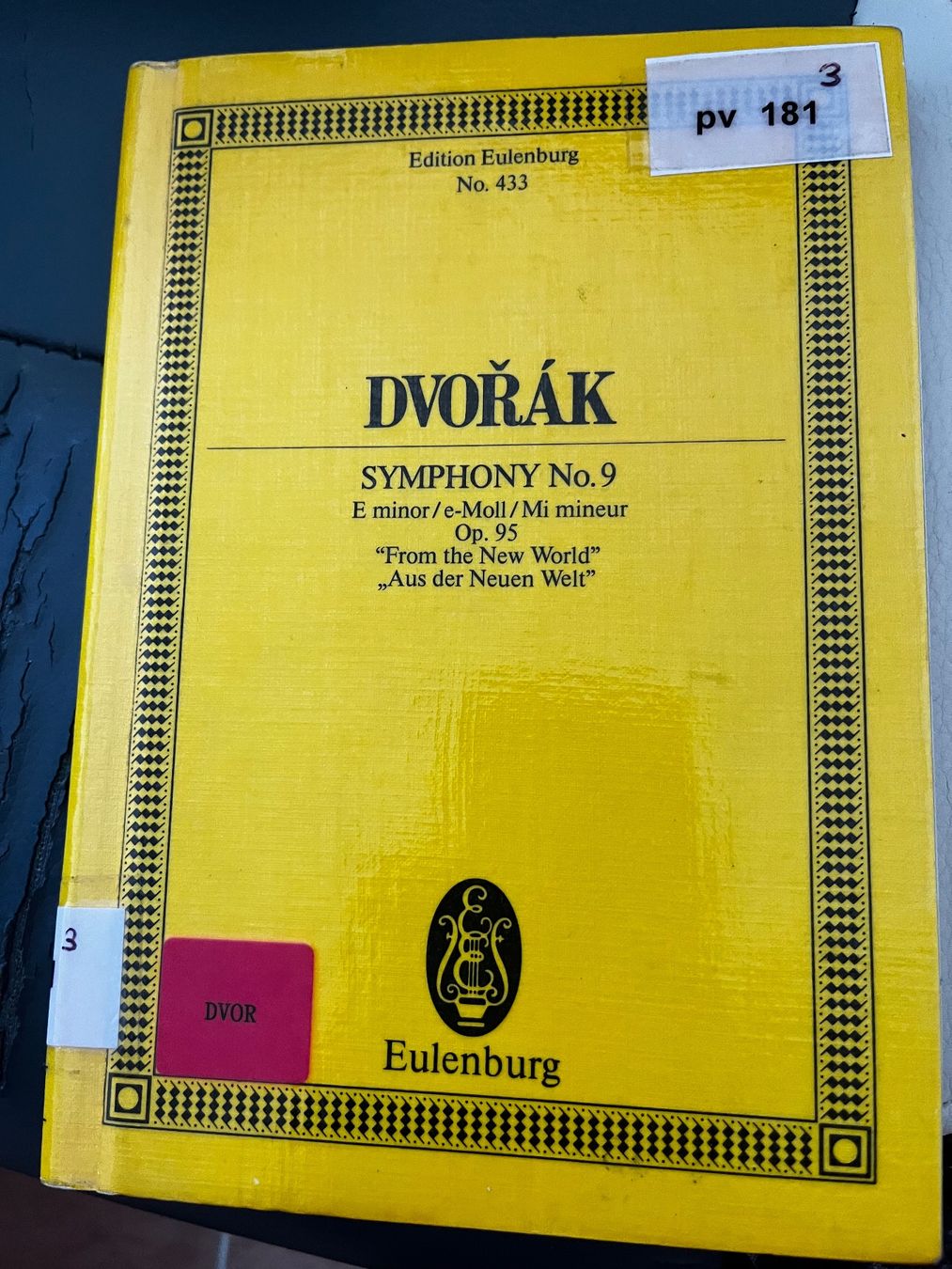Bücher: 9. Sinfonie von A. Dvorak - Dirigent Noten – Gebraucht aus Biel/Bienne von ero_xg96
