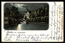 Lithographie Baden, Flusspartie