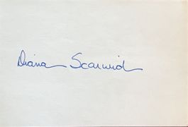 Diana Scarwid Autogramm signiert Karte 10x15cm