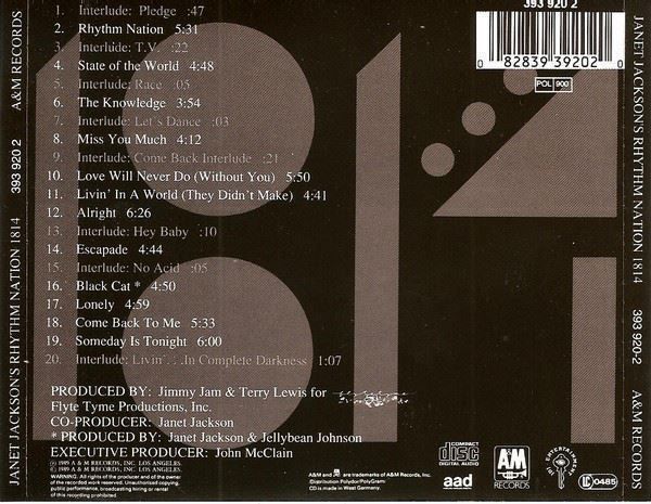CDs: Janet Jackson – Rhythm Nation 1814 – Gebraucht aus Horn von Wings0 1