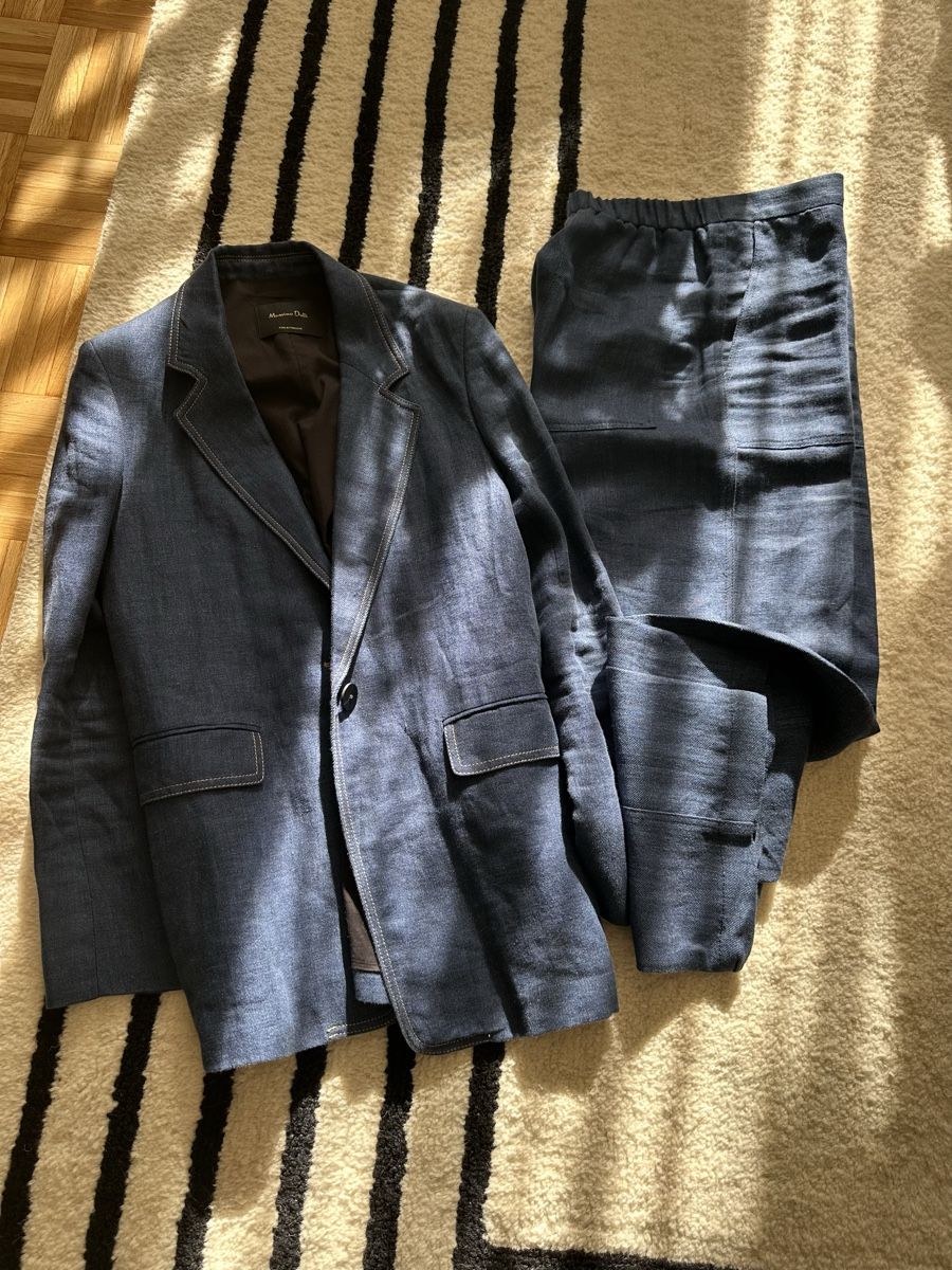 Massimo Dutti Completi & Tailleur: Linen Suit size 40 – Usato da Adliswil venduto da Maro_7 6