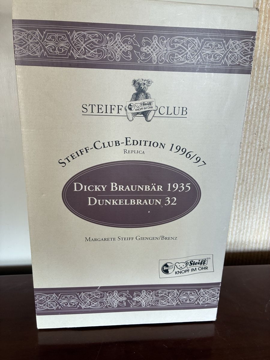 Steiff Giocattoli: Steiff Dicker Braunbär 1935 Replika 32cm neuwertig – Usato da Aeschlen ob Gunten venduto da Maroeggu