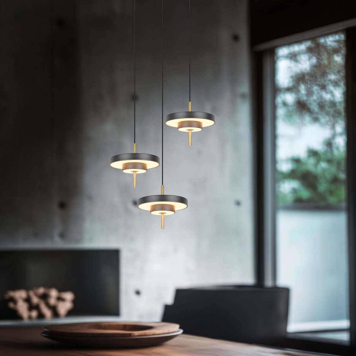 Lampadari & plafoniere: LED Pendelleuchte, Schwarz, CCT, 45 cm Ø – Nuovo (secondo la descrizione) da Kreuzlingen venduto da Smart-Light 1