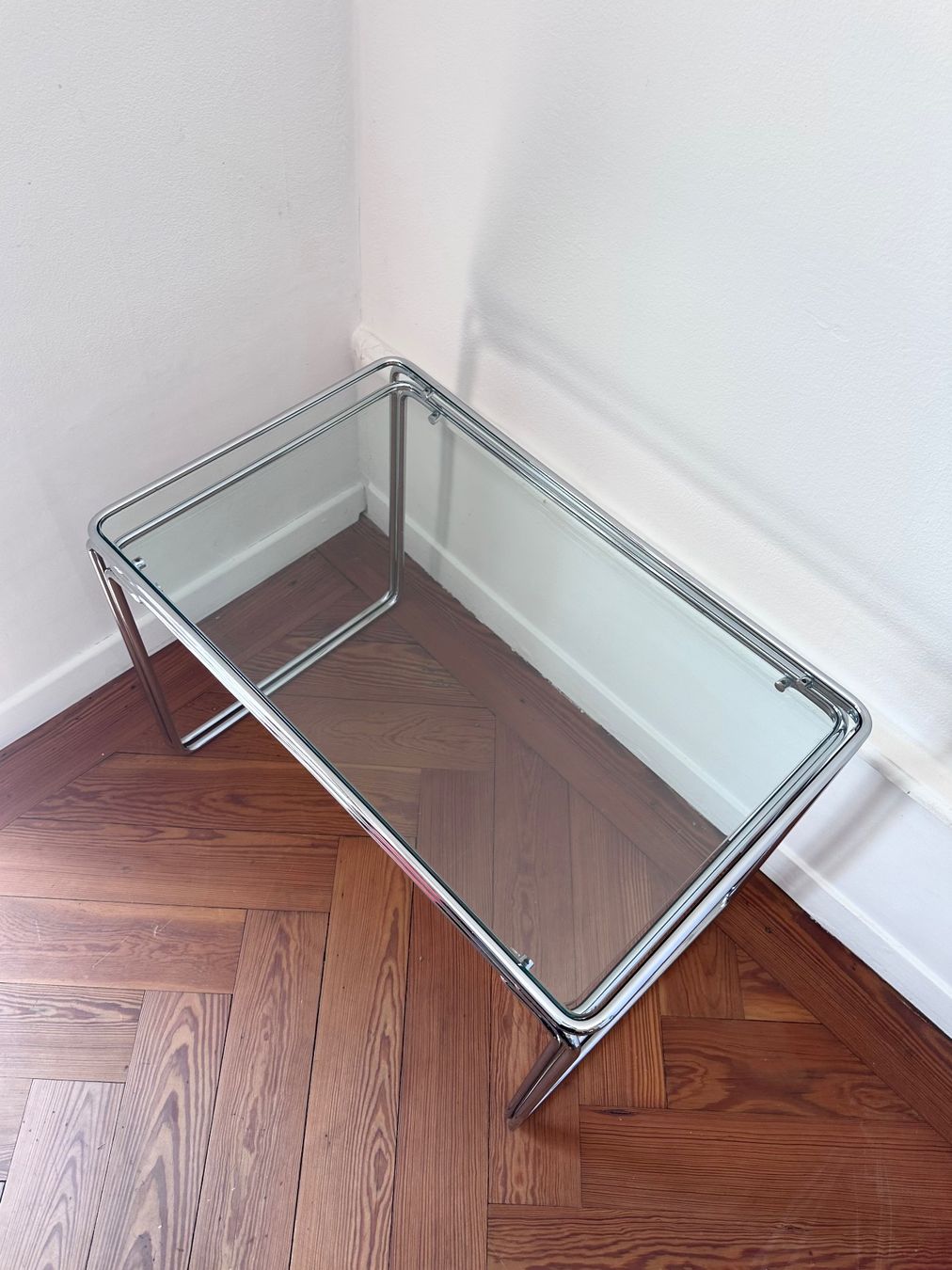 Tavoli: Tables gigognes vintage chrome verre, 1970 – Usato da Lausanne venduto da jul_v9ht 2