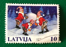 BRIEFMARKEN AUS  Lettland GESTEMPELT