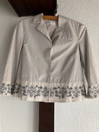 H&M Hennes Collection Beige Sommer Jacke, Grösse 38