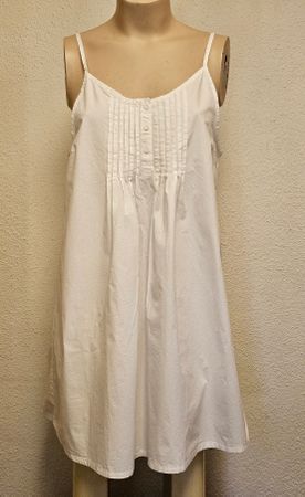 Even&Odd Damen Sommerkleid Weiss Gr. L Baumwolle Trägerkleid