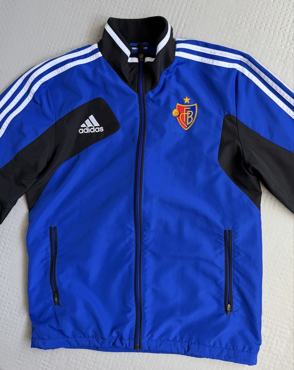 Adidas Giacche: Fc Basel Adidas Trainer Jacke Blau – Usato da Füllinsdorf venduto da hae_gt9l 2