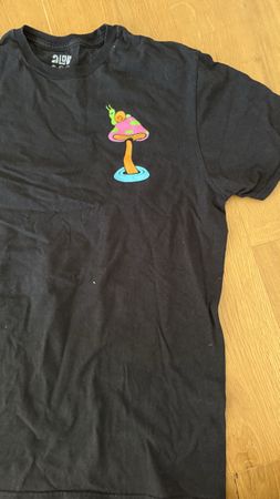 T-Shirt A-Lab schwarz mit Pilz-Print Grösse L