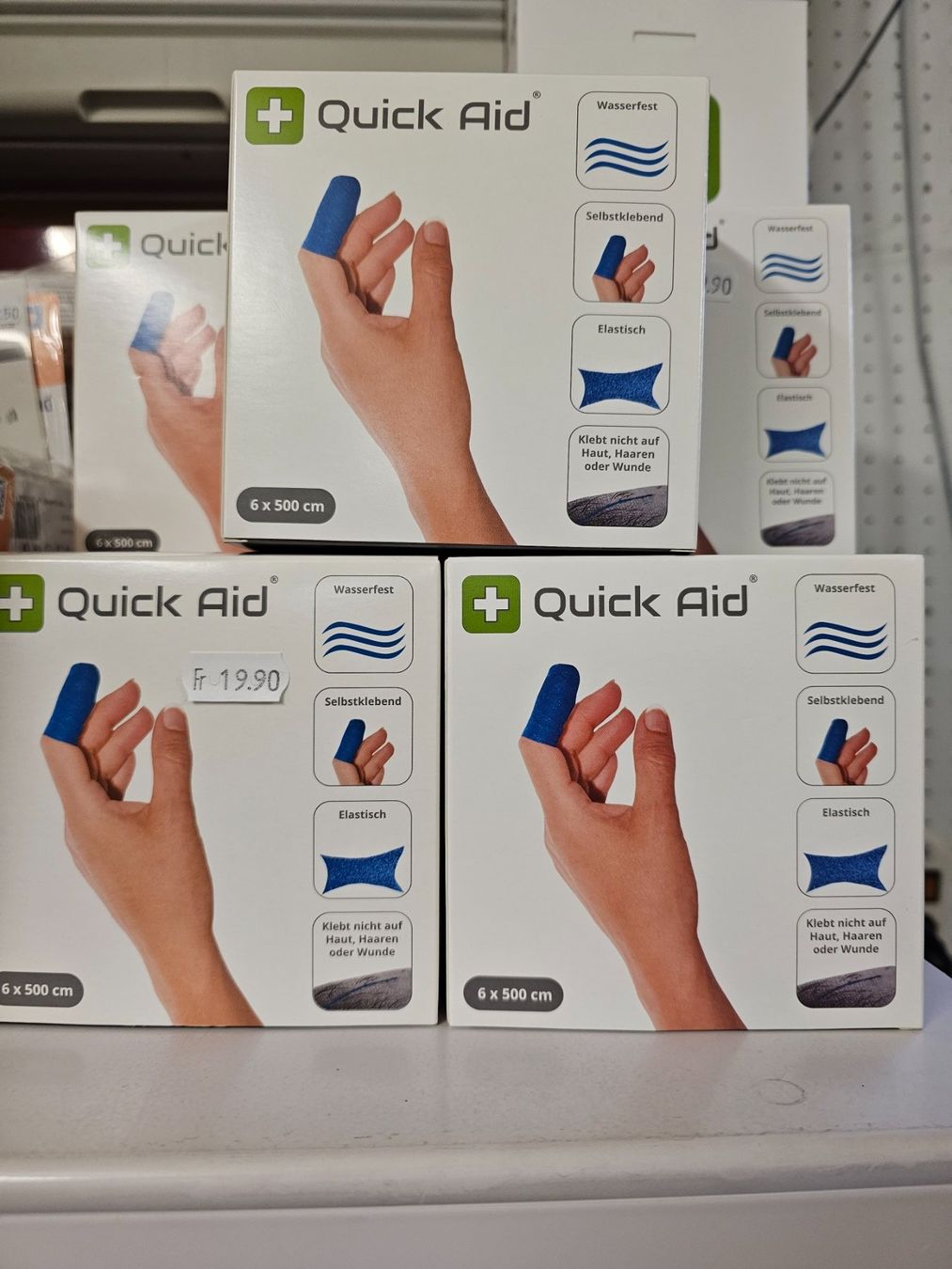 Attrezzature mediche: Pflaster Quick Aid Selbstklebend blau 4.6m – Nuovo e nell'imballaggio originale da Koppigen venduto da Bracher_Mail-House 2