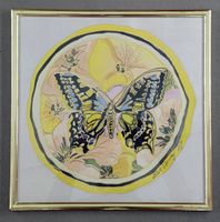No.33 Seidenbild Schmetterling
