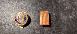 Pin's Automobile ancienne ALFA & FIAT 1960, Lot de 2 pin's
