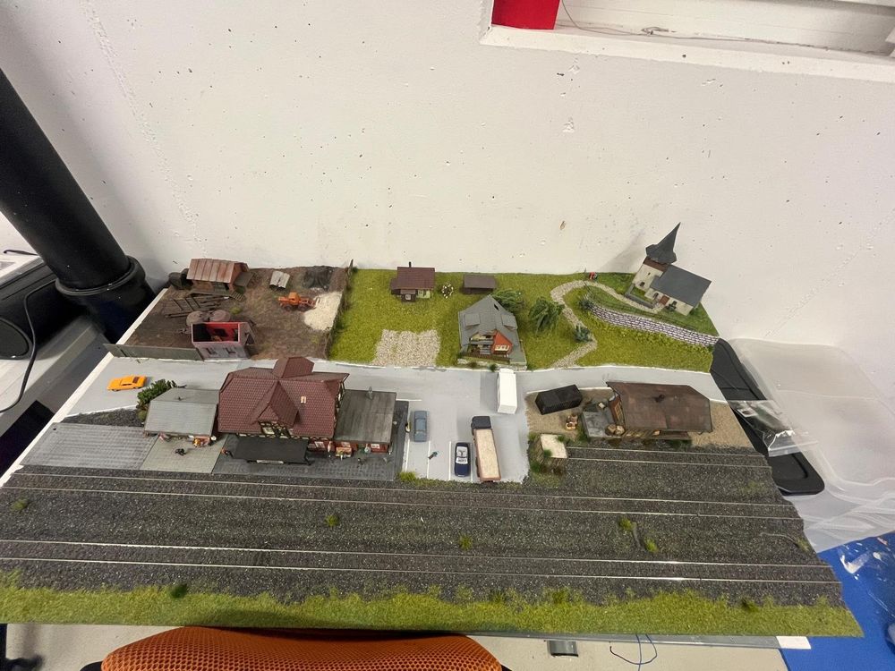 H0 Modul C-Gleis 60x108 cm WS, Modelleisenbahn Landschaft (Gebraucht ...