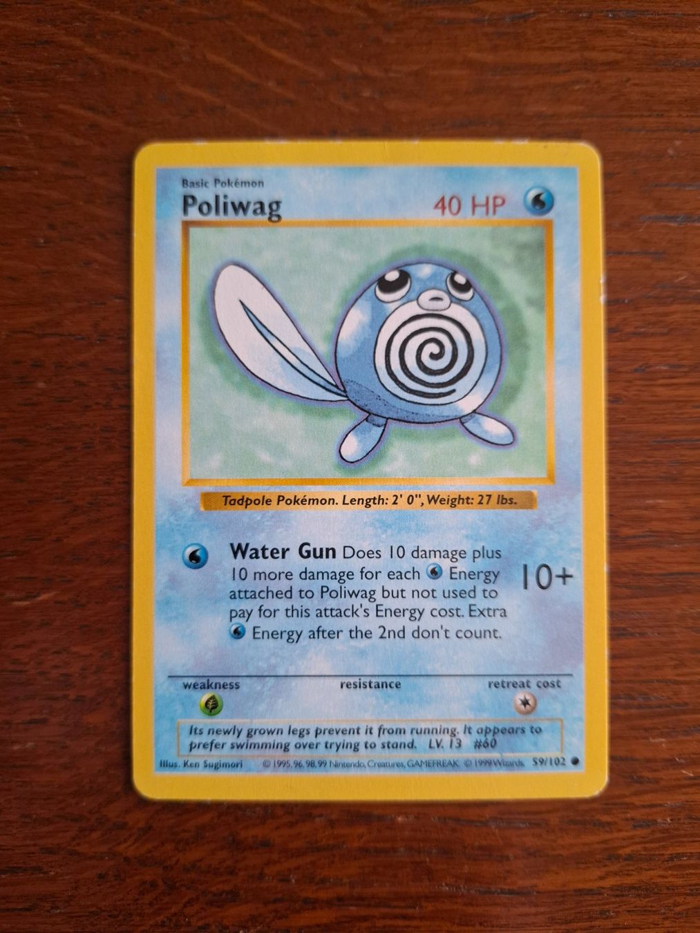 Pokémon Carte collezionabili: Pokemon Poliwag Base Set Shadowless 59/102 – Usato da Giornico venduto da ale_lc8k