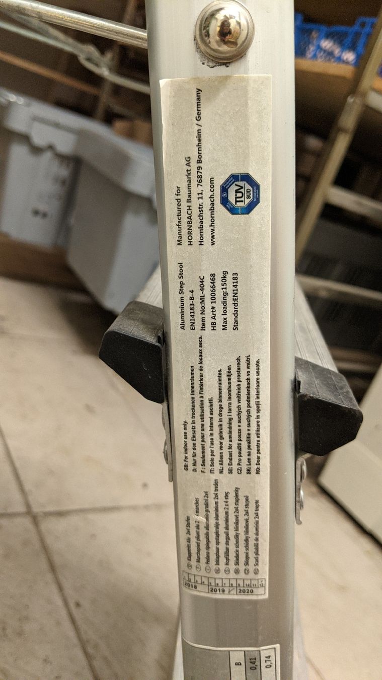 Scale: Bockleiter Alu, 4 Stufen max 150kg – Usato da Rüti ZH venduto da kunstreich_8630 4
