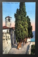 ALTE ANSICHTSKARTE BRISSAGO CHIESA E CIPRESSI