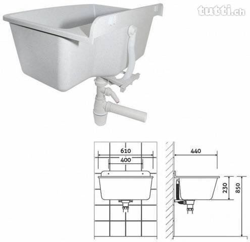 Lavabi & lavandini: Waschtrog Maxi Waschbecken NEU – Nuovo e nell'imballaggio originale da Untersiggenthal venduto da customs 5