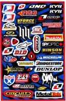 Sponsoren Logo Aufkleber Sticker 1Bogen 27x18cm Tuning ST406