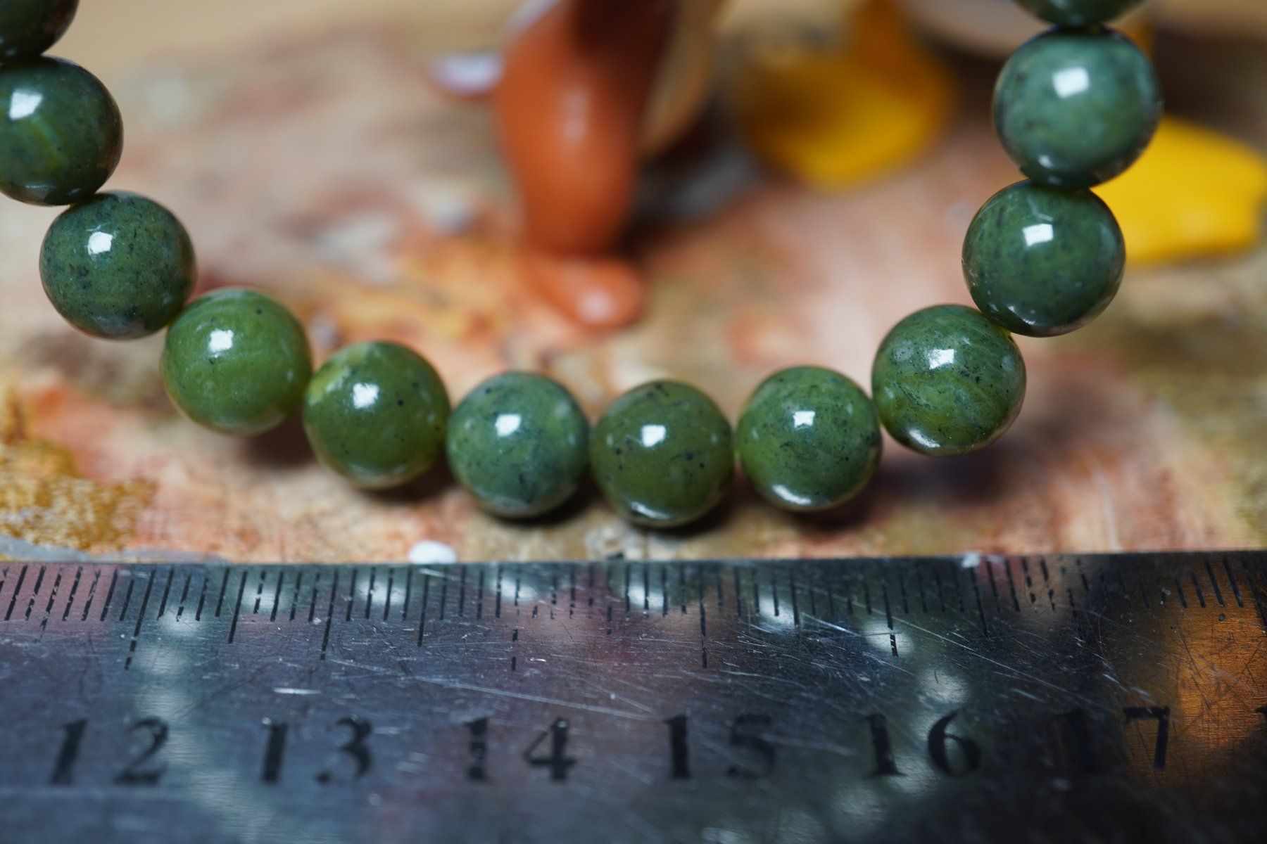 Minerali & Pietre curative: Jade Nephrit    8.5mm Kugel Armband TOPSTONE – Nuovo e nell'imballaggio originale da Eschenbach SG venduto da topstone 7