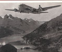 20.4.1954 Swissair 4-motoriges Flugzeug mit Propeller
