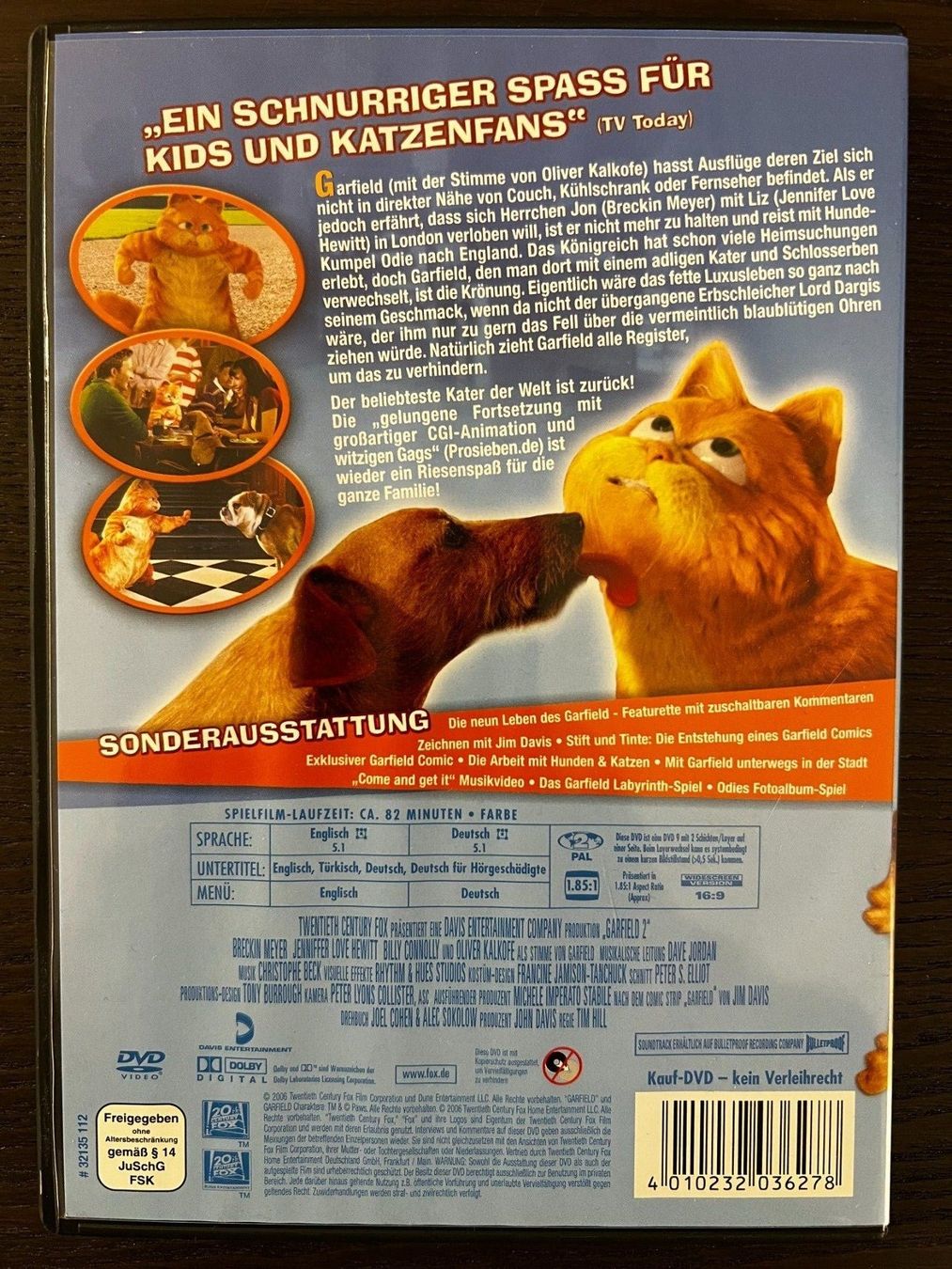 Tutti i DVDs: Garfield 2 – Usato da Zürich venduto da FilmFreunde 1