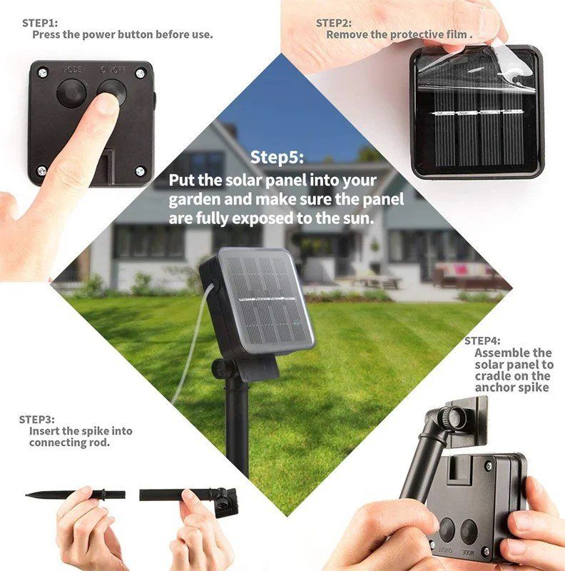 Ghirlande e barre luminose: Solar Kristall kugel Lichterketten 8 mod – Nuovo (secondo la descrizione) da Uerkheim venduto da Kaufoption 2