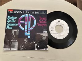 EMERSON LAKE PALMER rare Fanfare for Single Kult Progressive