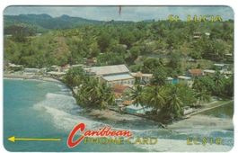 Telefonkarte  St. Lucia Palmenstrand