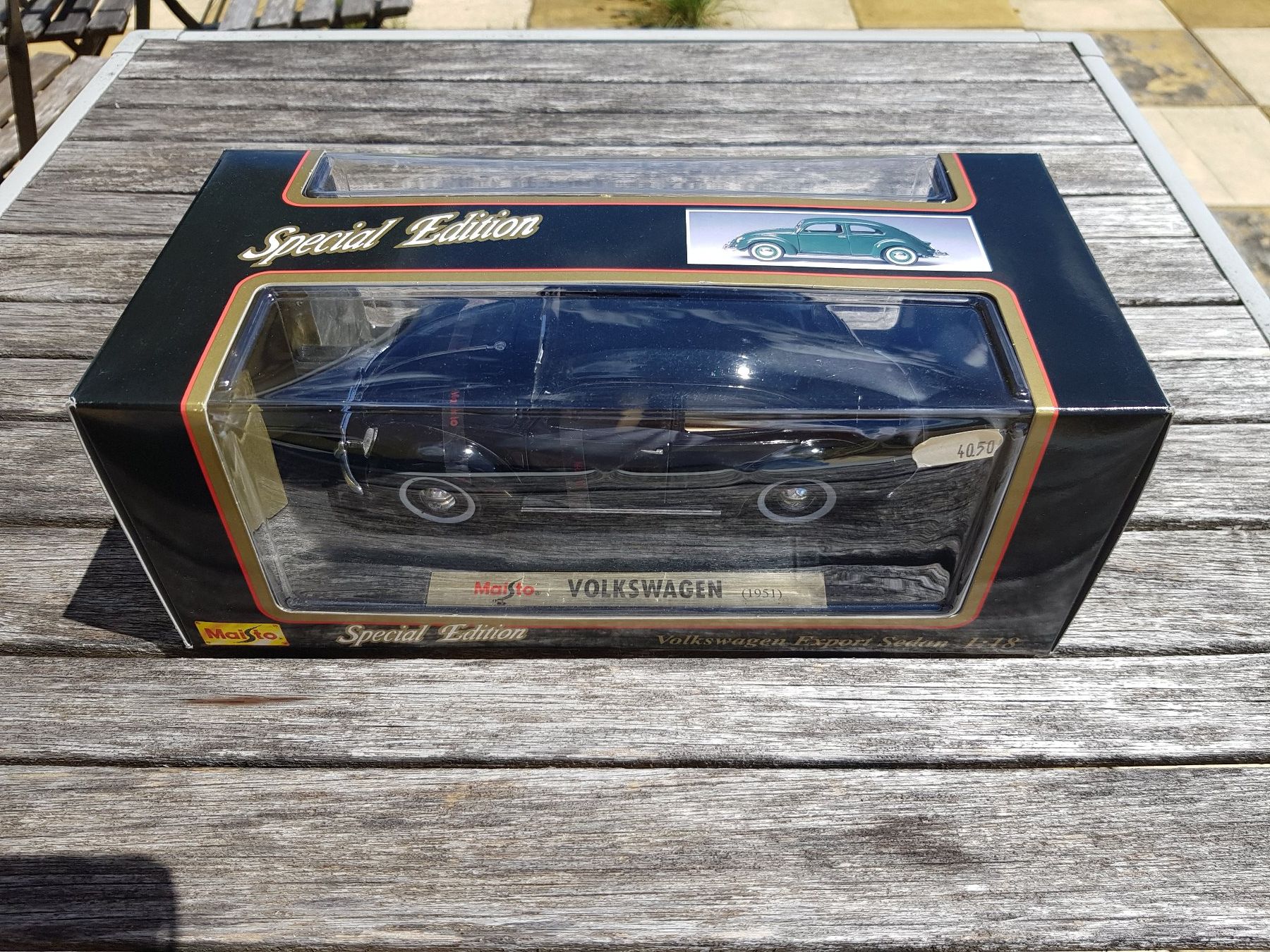 Volkswagen Modellini d'auto: VW Käfer 1951 Modellauto schwarz in Originalverpackung – Usato da Jona venduto da dampfnuggi