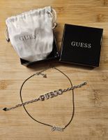 Guess Halskette und Armband mit Strasssteinen