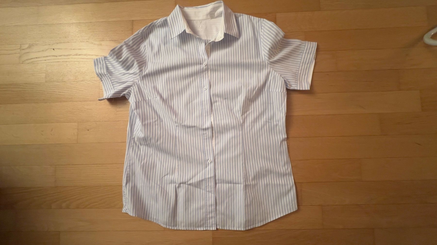 Van Laack Camicette: Van Laack Sommerbluse, gestreift, Grösse 44 – Nuovo (secondo la descrizione) da Küsnacht ZH venduto da Gila1983