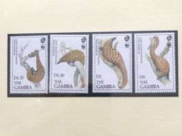 WWF Gambia 1993 Satz Schuppentier Pangolin postfrisch