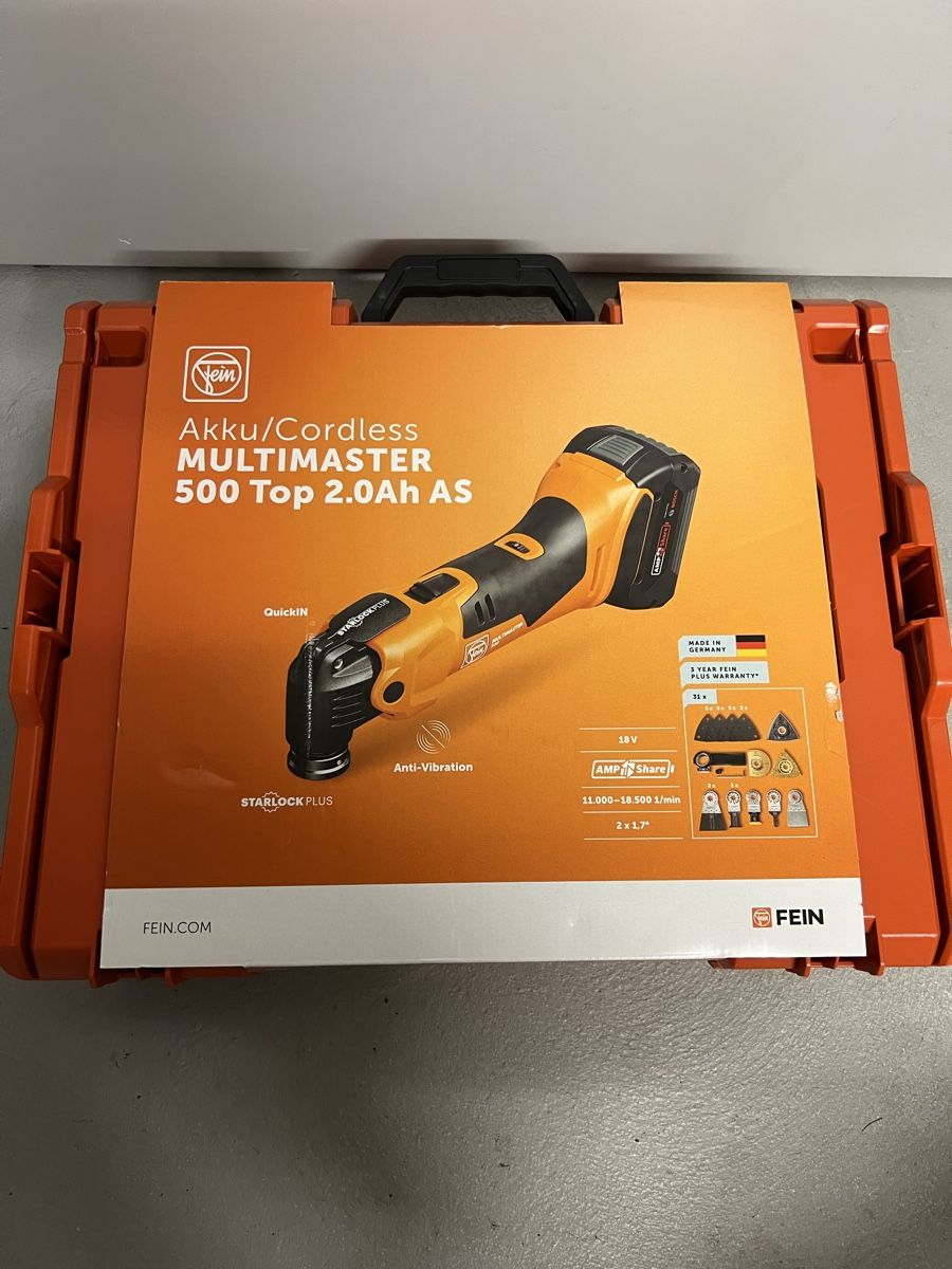 Fein Alle Werkzeuge: Fein 500 MultiMaster – Neu und originalverpackt aus Holziken von 181281 9