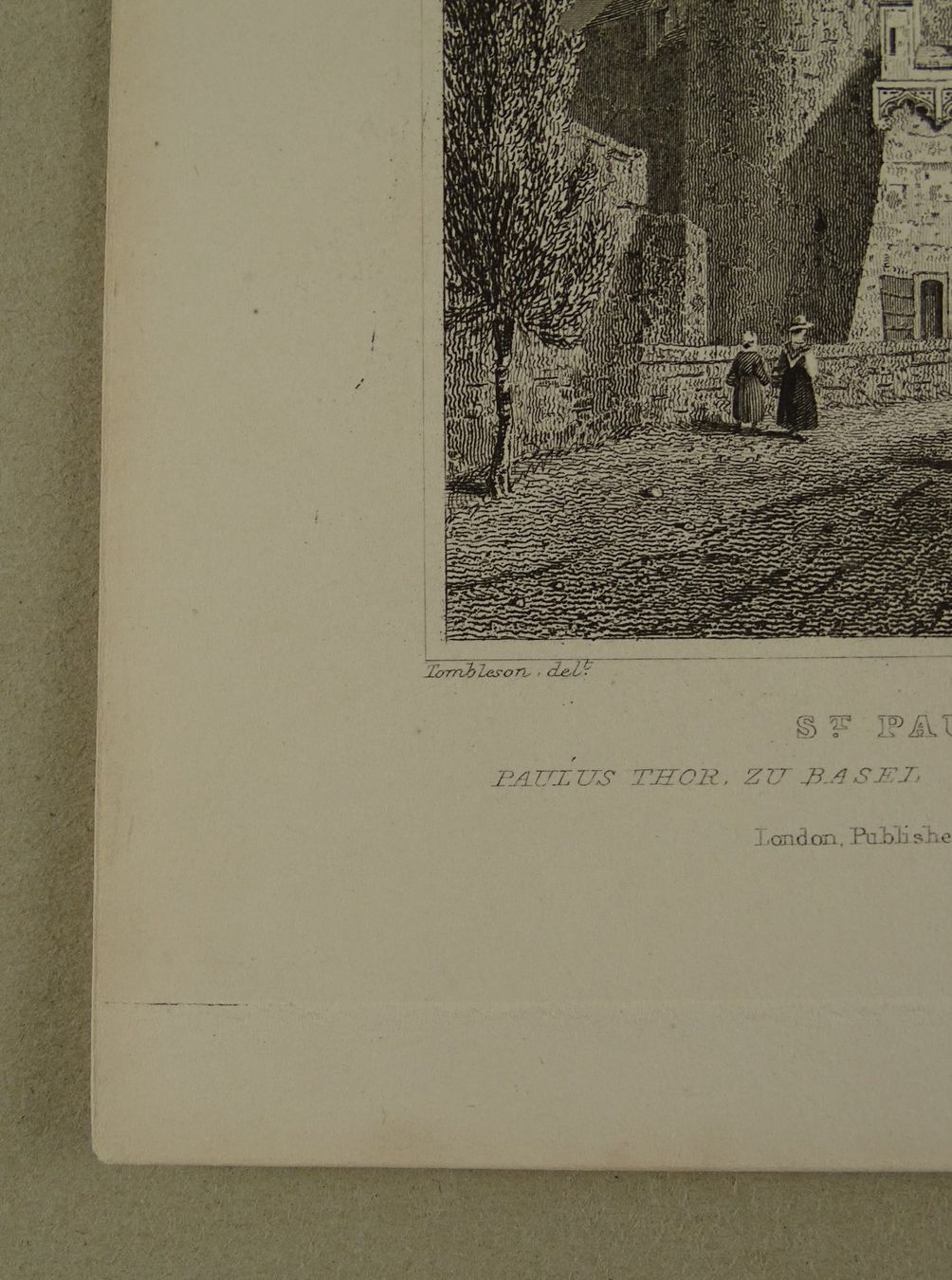 Gravures: BASEL SPALENTOR, STAHLSTICH 1832 – D'occasion à Grüningen par Kartensammler 2
