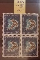 ST129) W28x, Olympiade 1948 im 4-Block postfrisch