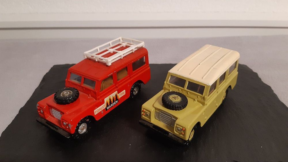 A rare Corgi Toys Land Rover 109W.B. (406S). A very limited issue Series II Land Rover from 1961 in