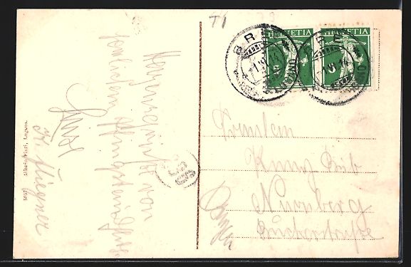 Cartoline postali: AK Brè, Ortsansicht aus der Vogelschau – Usato da Berlin venduto da bartko-reher 1