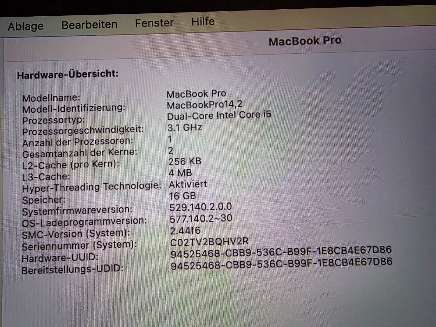 Apple Notebook: Apple MacBook Pro Notebook grau gebrauchter Zustand – Usato da Lützelflüh-Goldb venduto da schedv 3