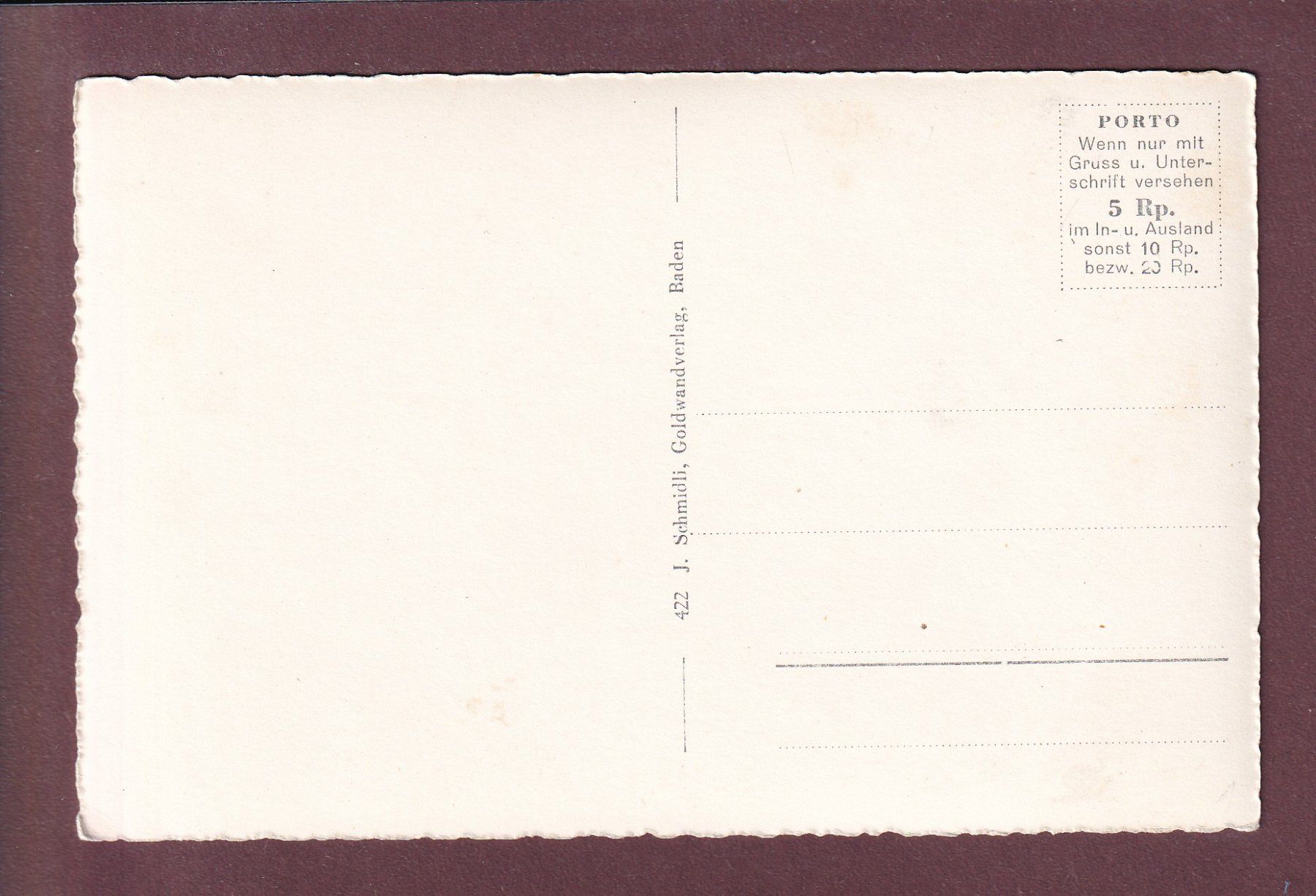 Cartoline postali: SCHLOSS HALLWIL – Usato da Pully venduto da nicecards 1