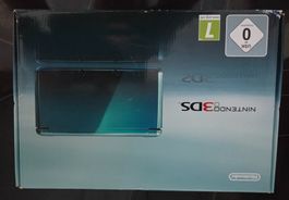 Nintendo 3DS Originalverpackung Aqua Blau ohne Konsole